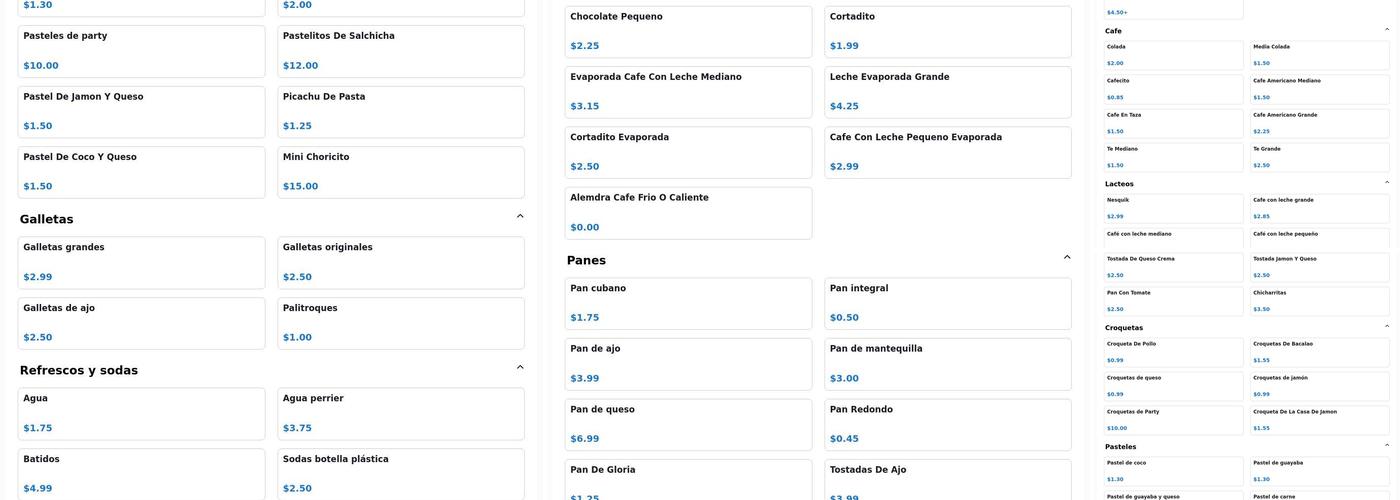 Lucerna Bakery & Cafe Menu