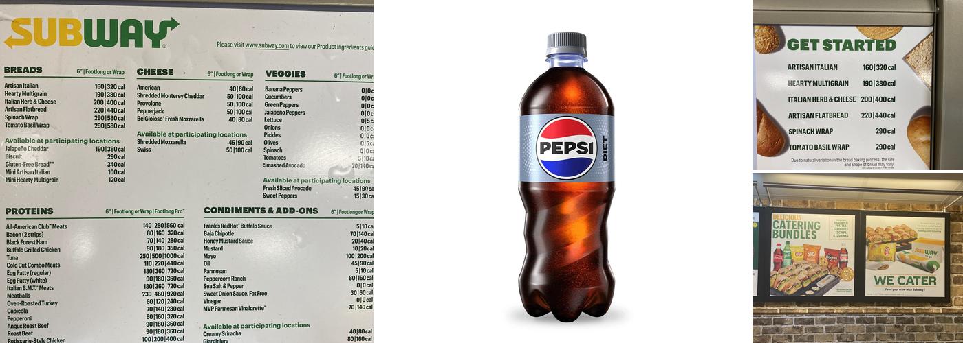 Subway Menu