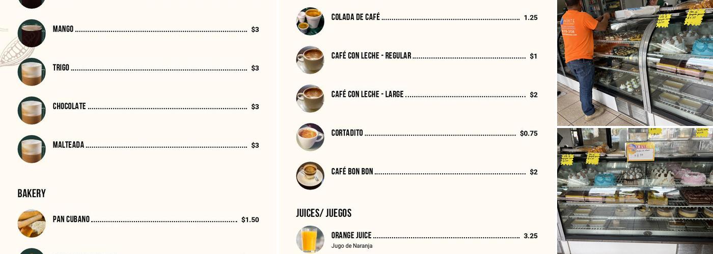 Los Tres Conejitos Menu