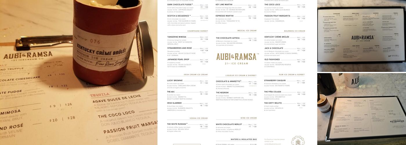 AUBI & RAMSA Menu