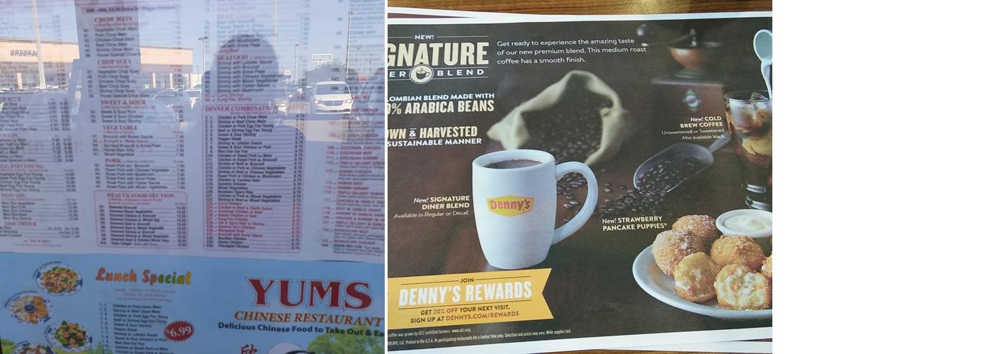 Denny's Menu