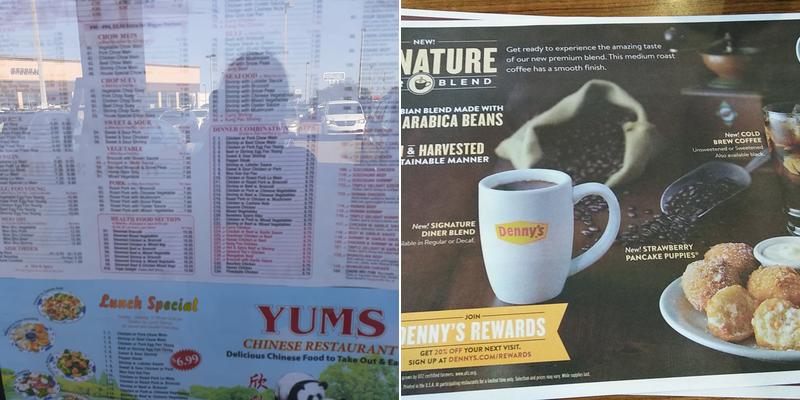 Denny's Menu