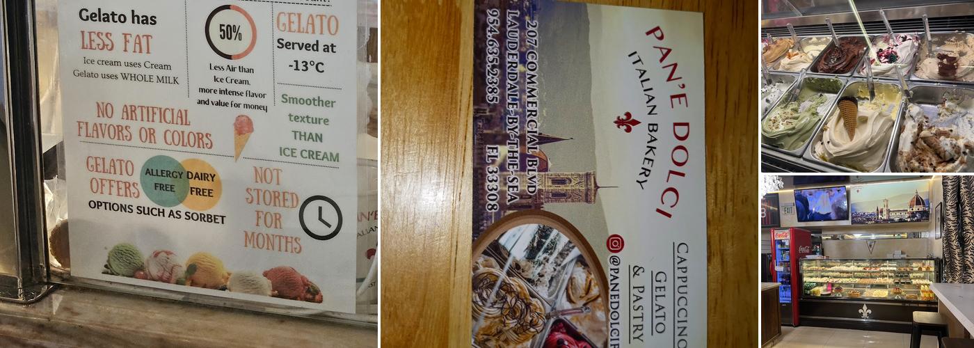 Pan'e Dolci Italian Bakery Menu