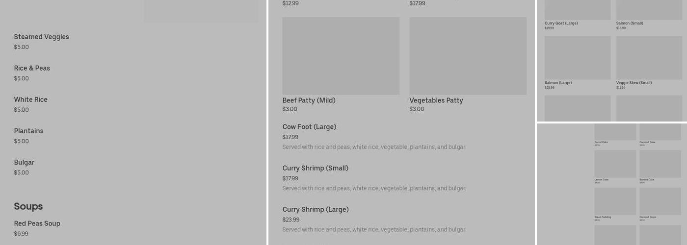 Achsah's Jamaican Restaurant & Bakery Menu