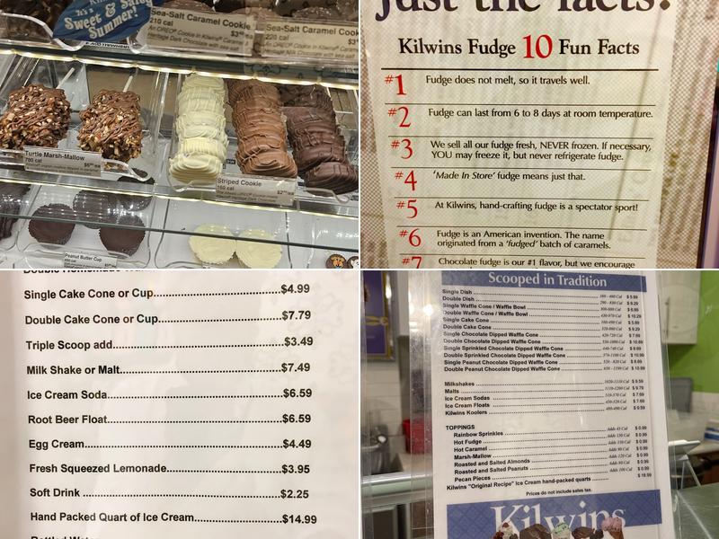 Kilwins Las Olas Fort Lauderdale Menu