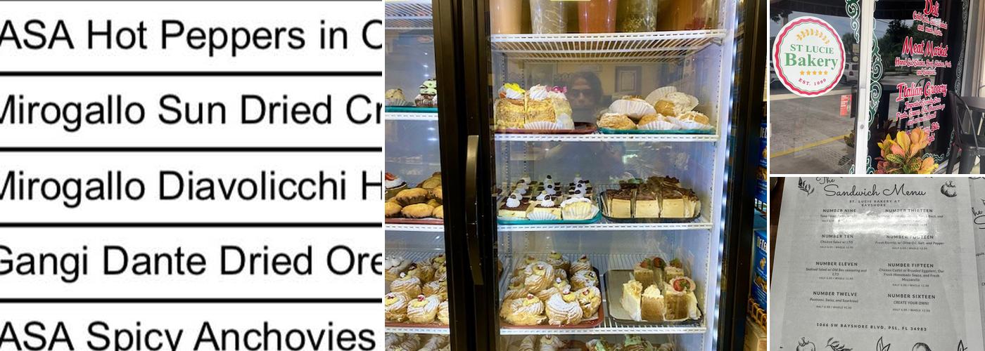 St Lucie Bakery At Bayshore Menu