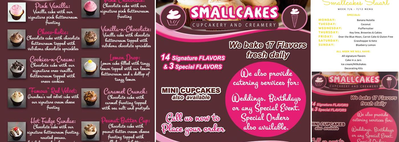 Smallcakes Stuart Menu