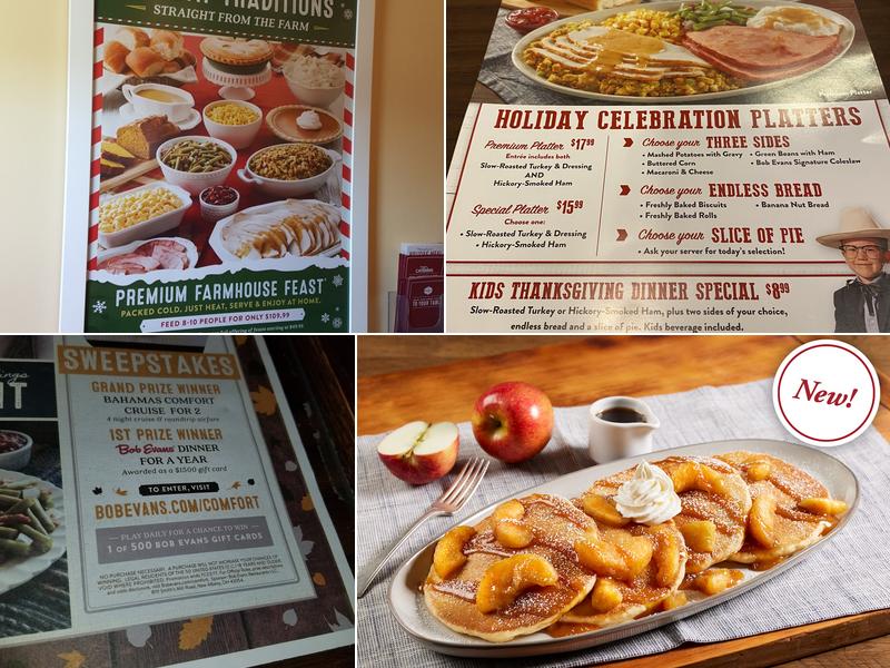 Bob Evans Menu