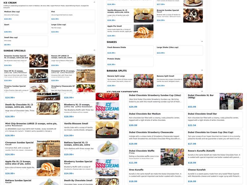 Ice Sssscreamin/Cape Coral Menu