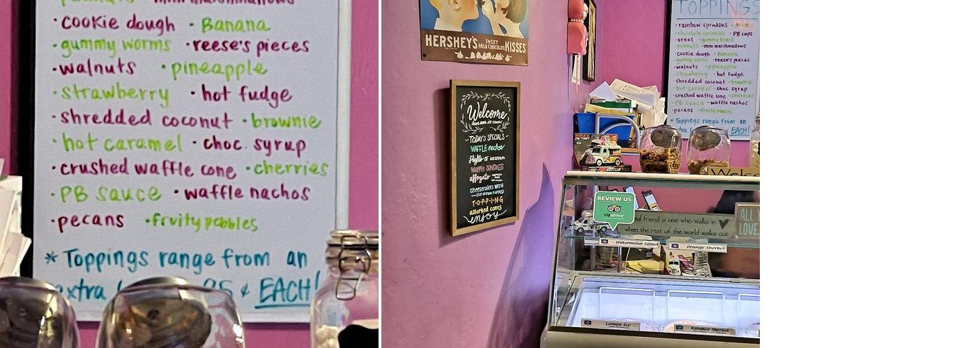2 Scoops & Sprinkles Menu