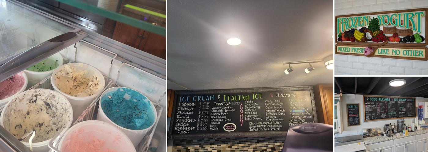 2000 Flavors Homemade Ice Cream Menu