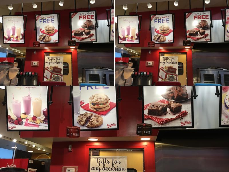 Mrs. Fields Menu