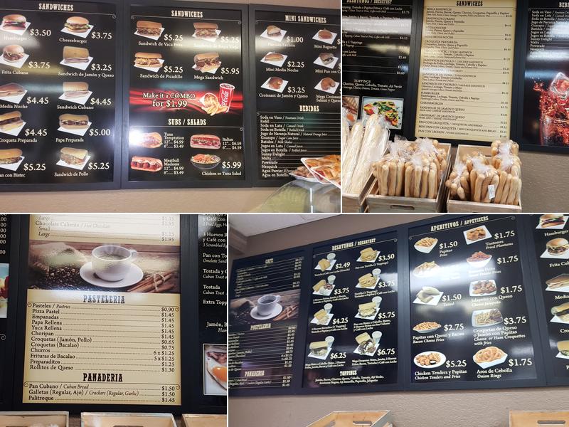 Mega Bakery Menu