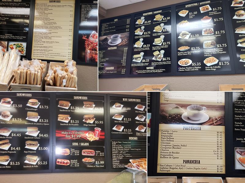 Mega Bakery Menu