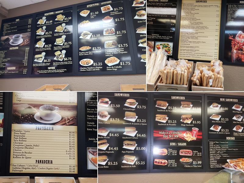 Mega Bakery Menu