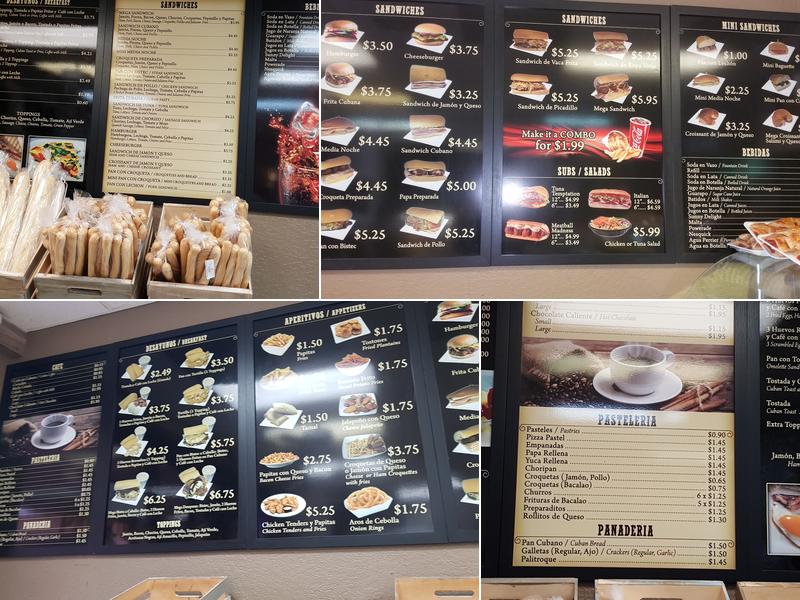 Mega Bakery Menu