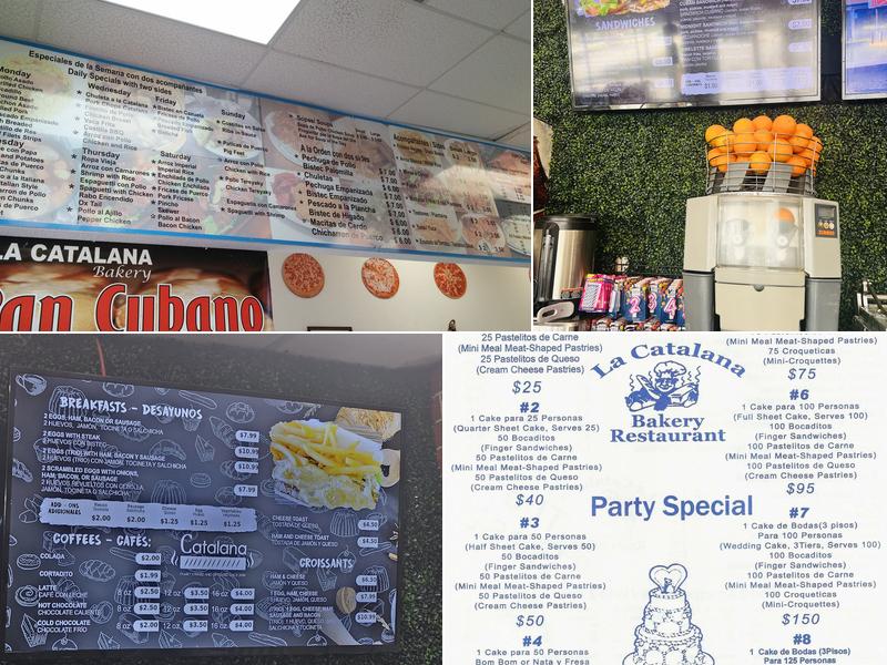La Catalana Bakery & Restaurant Menu