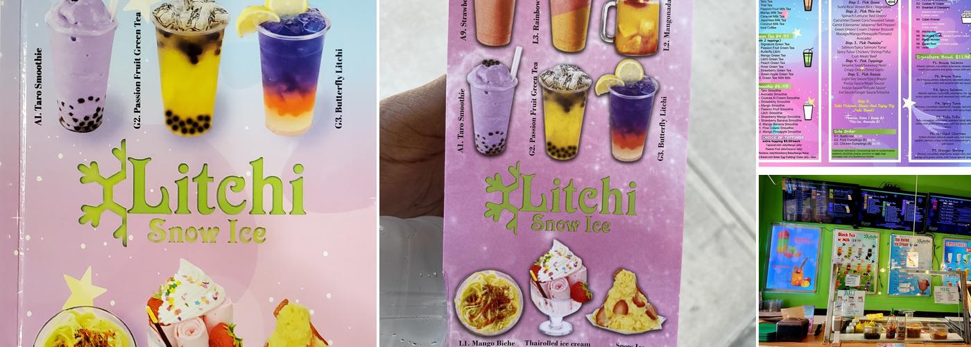 Litchi Snow Ice Menu