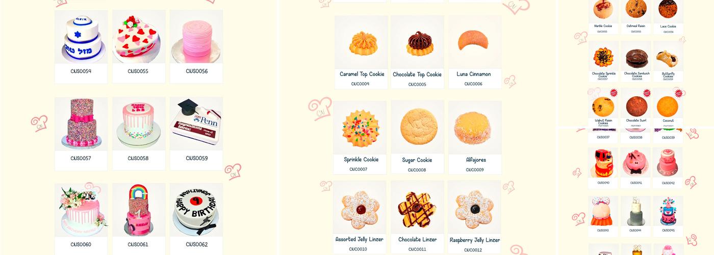 Chefness Bakery Menu