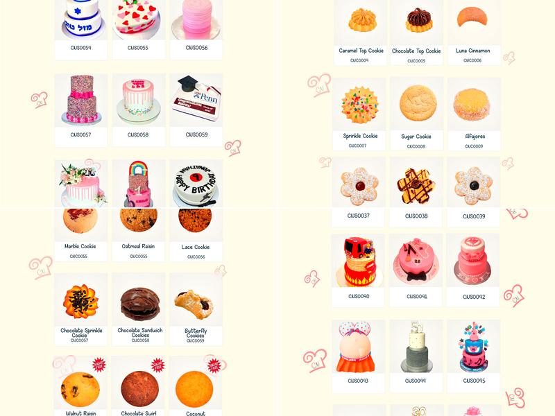 Chefness Bakery Menu