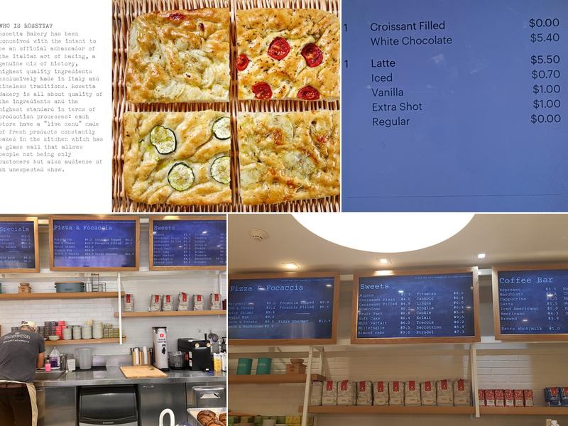 Rosetta Bakery Menu