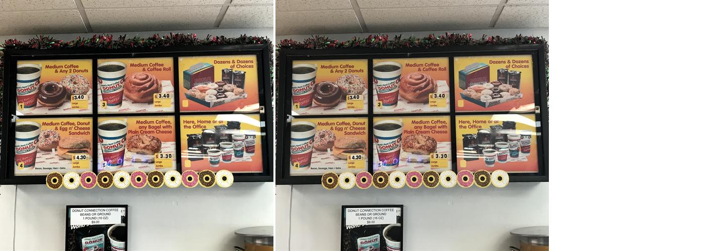Donut Connection Menu