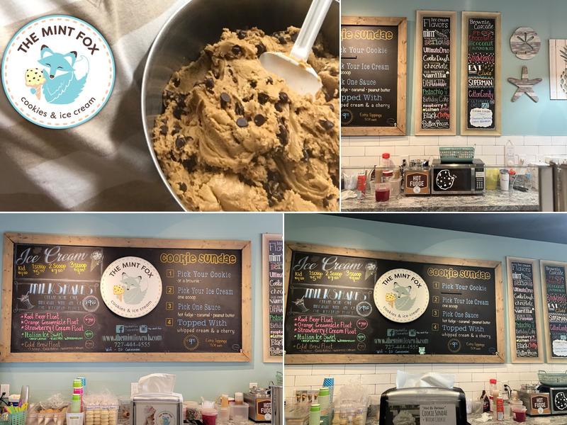 The Mint Fox Cookies & Ice Cream Menu