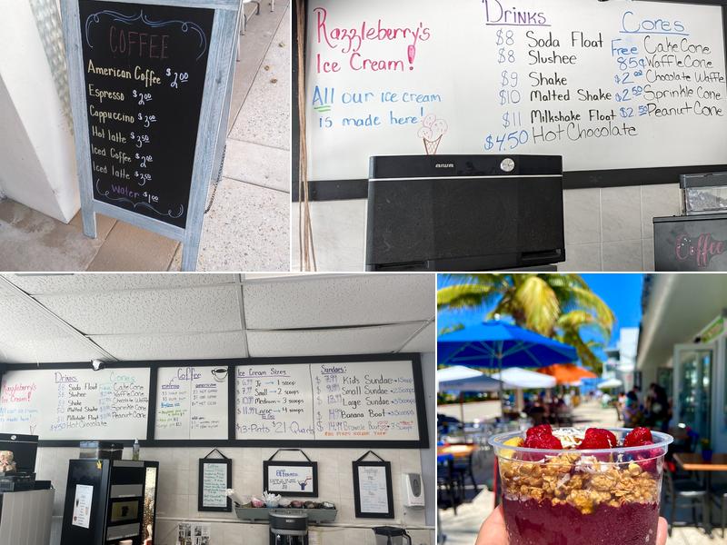 Razzleberry's Homemade Ice Cream Pompano Beach Menu