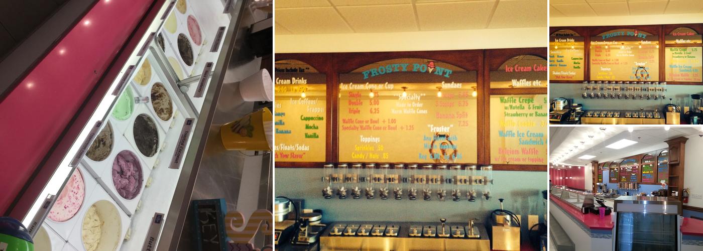 Frosty Point Ice Cream Parlor Menu
