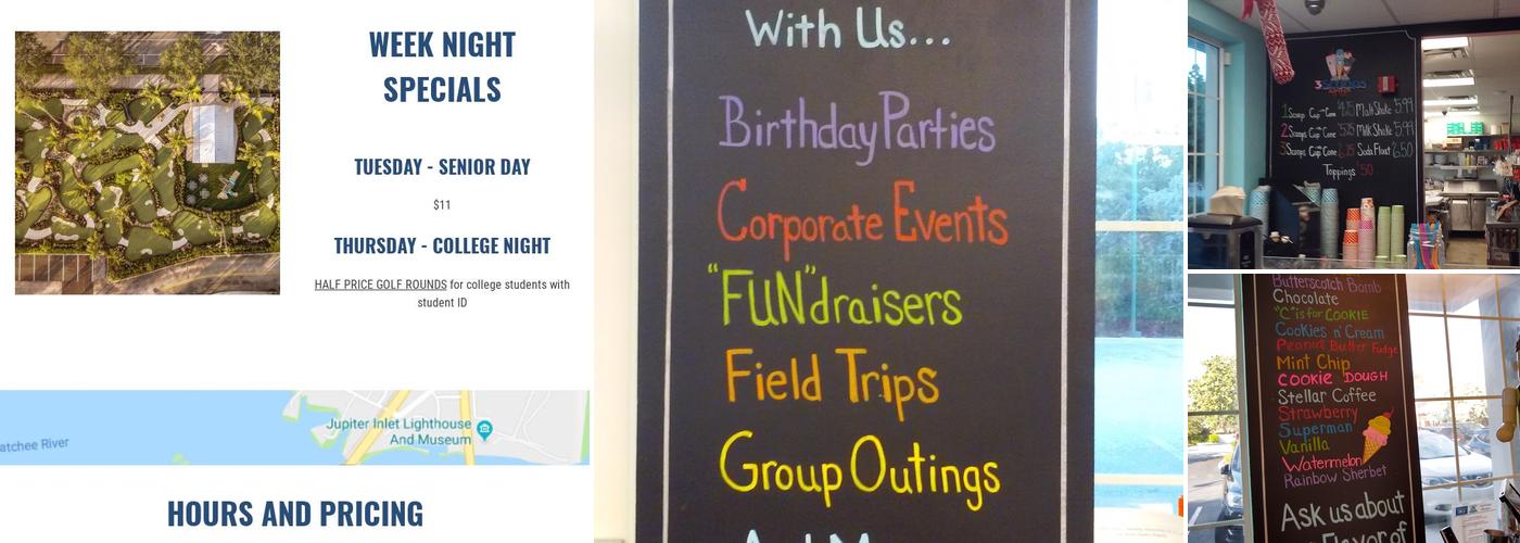 3 Scoops Ice Cream Menu