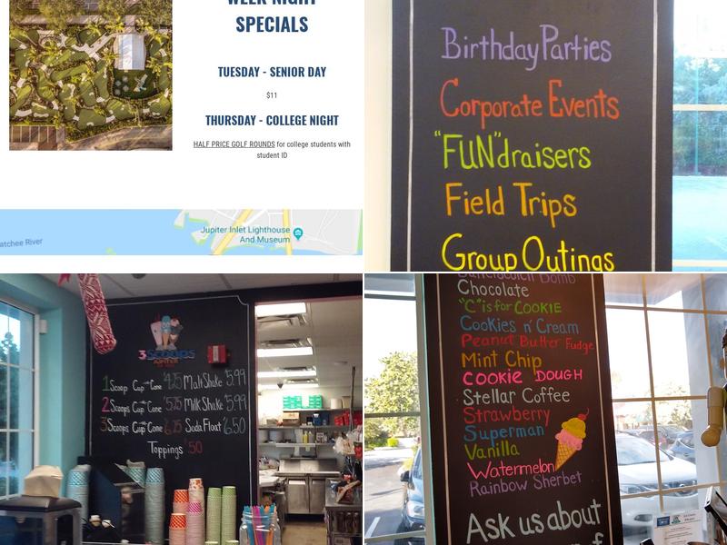 3 Scoops Ice Cream Menu