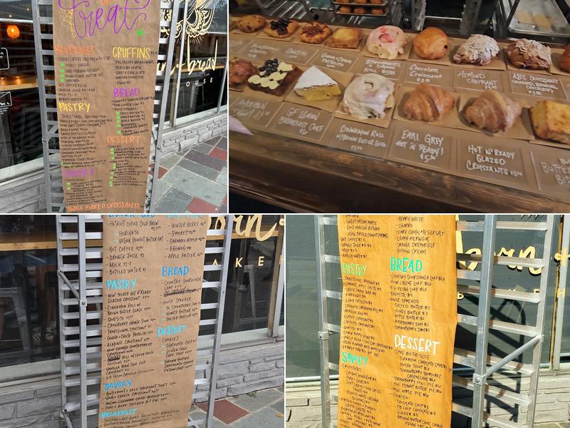 Born & Bread Bakehouse Menu