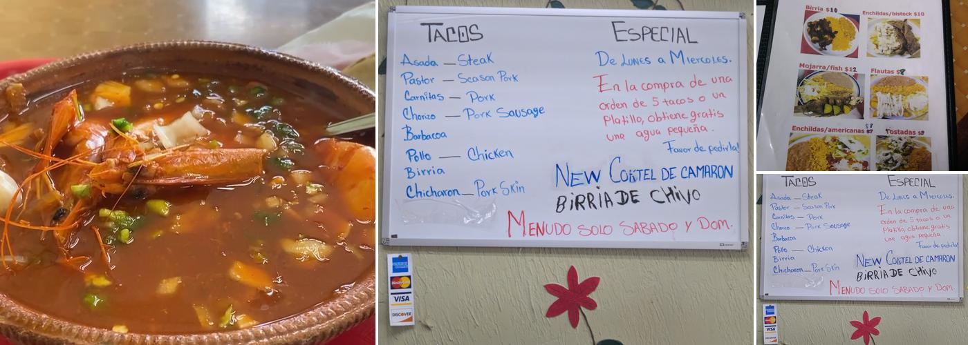 Taqueria Y Paleteria Guerrerense Menu