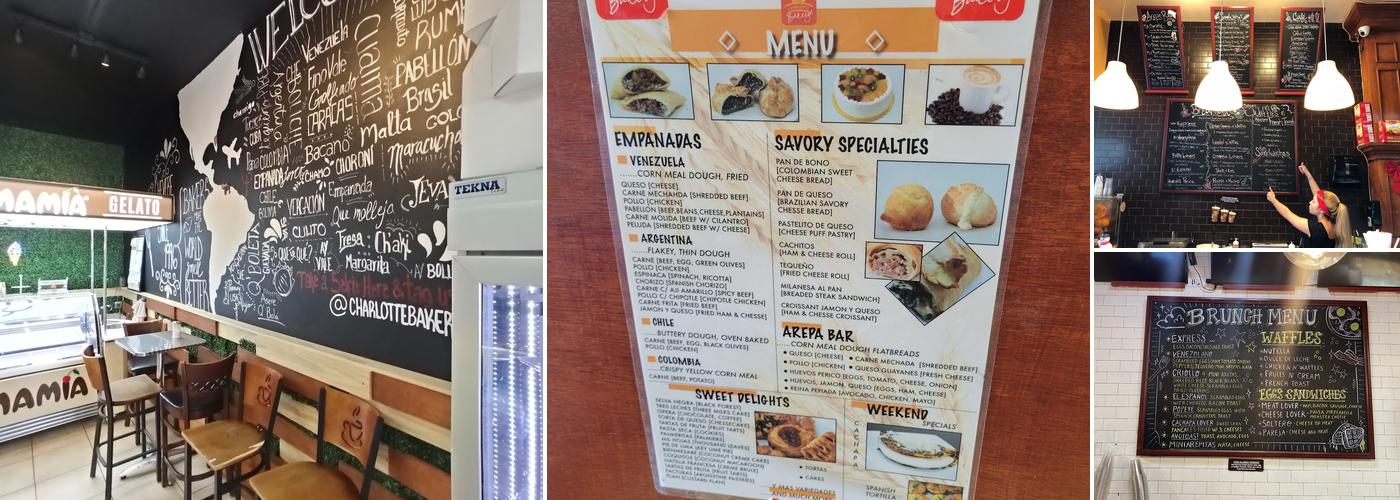 Charlotte Bakery Menu