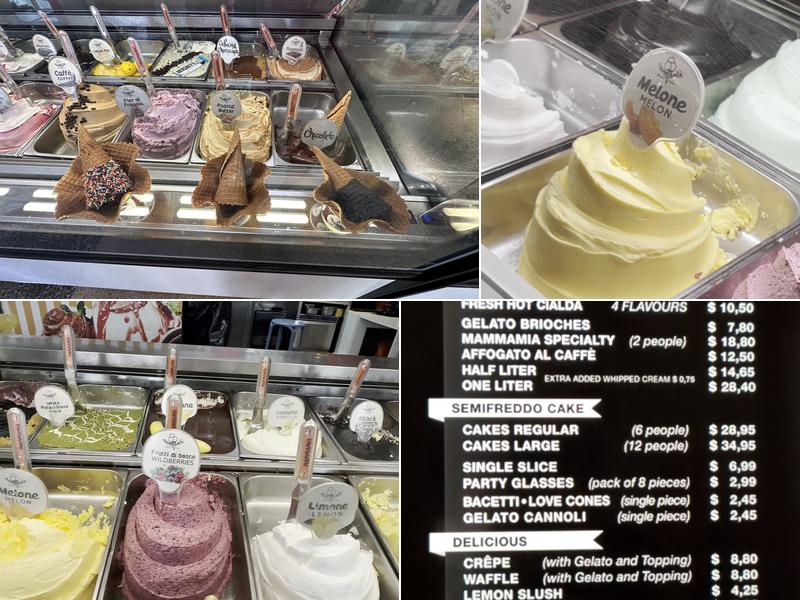 Mammamia Gelato Italiano - Miami Menu