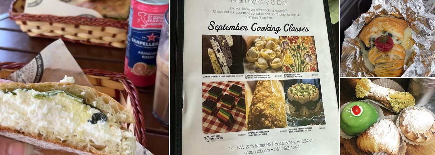 Cosa Duci Italian Bakery Menu