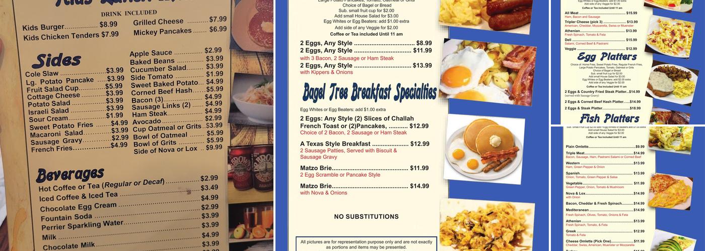 Bagel Tree Restaurant Menu