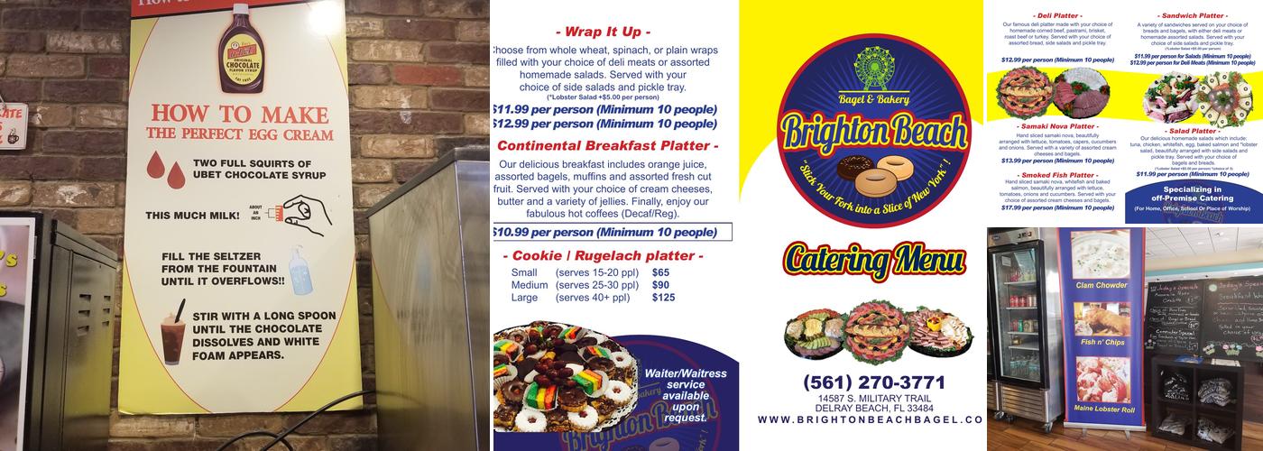 Brighton Beach Bagel & Bakery Menu