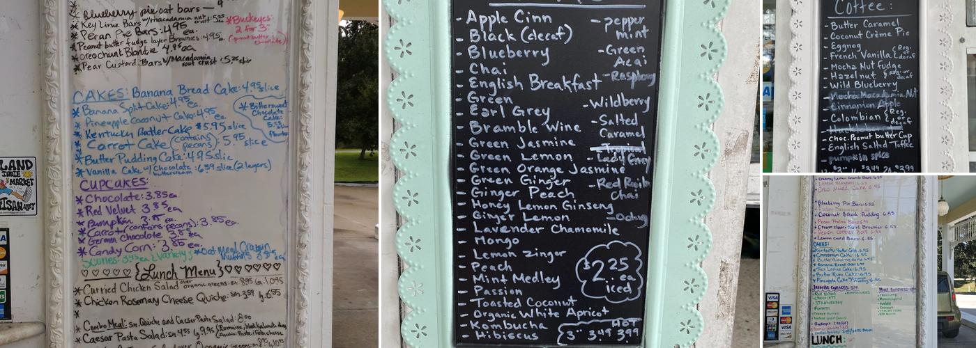 Buttercup Bakery Menu
