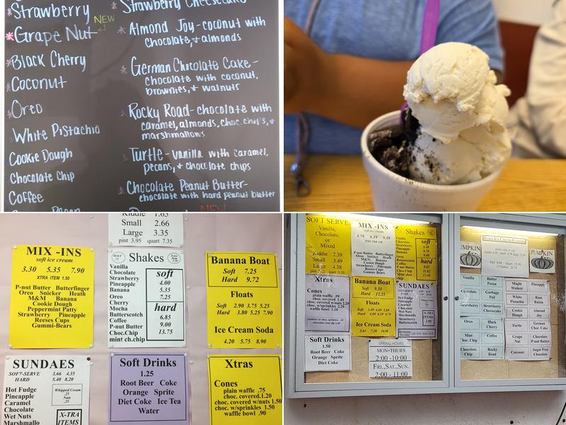 Deltona Ice Cream Menu