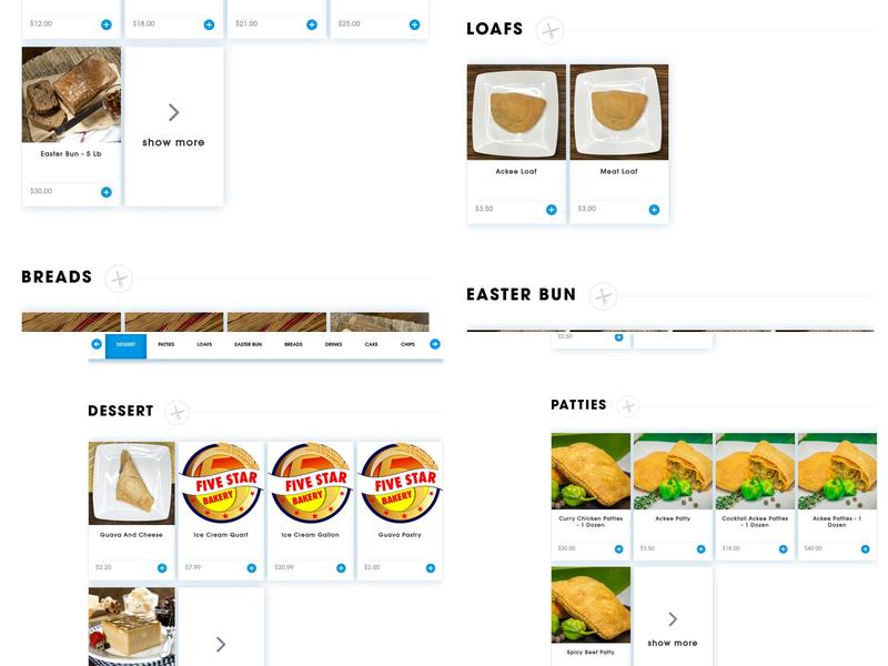 Five Star Bakery Menu