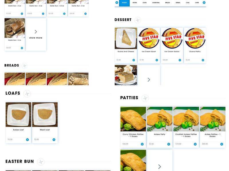 Five Star Bakery Menu