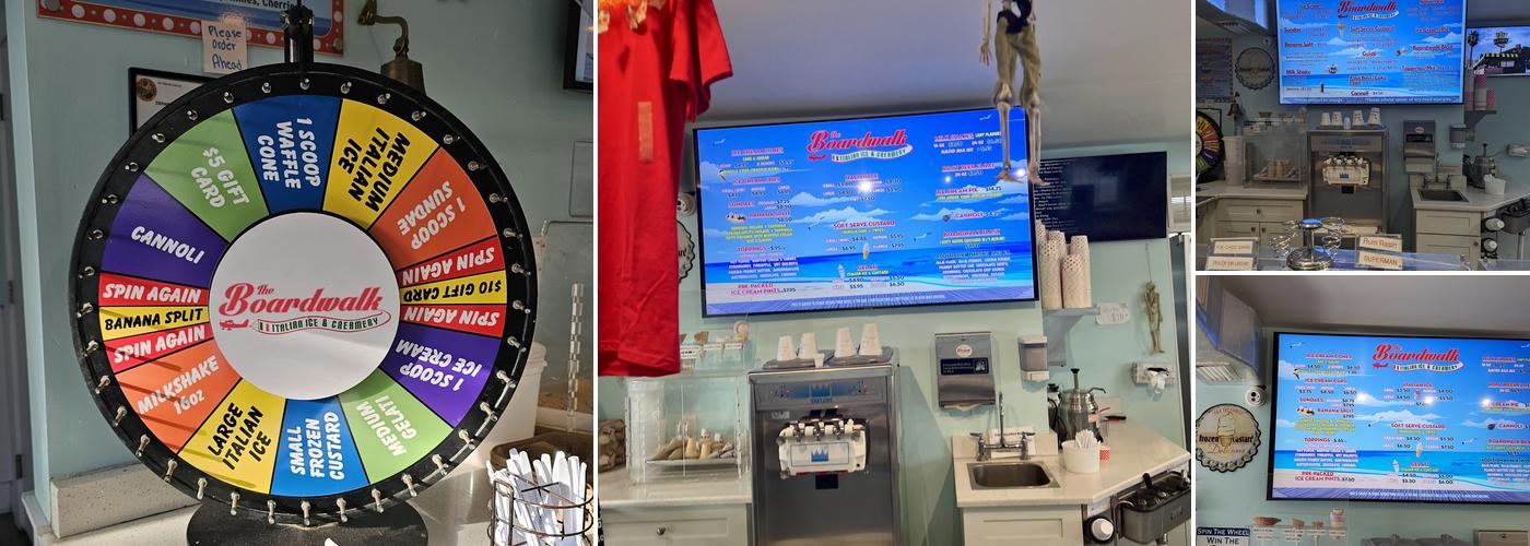 The Boardwalk Italian Ice & Creamery Menu