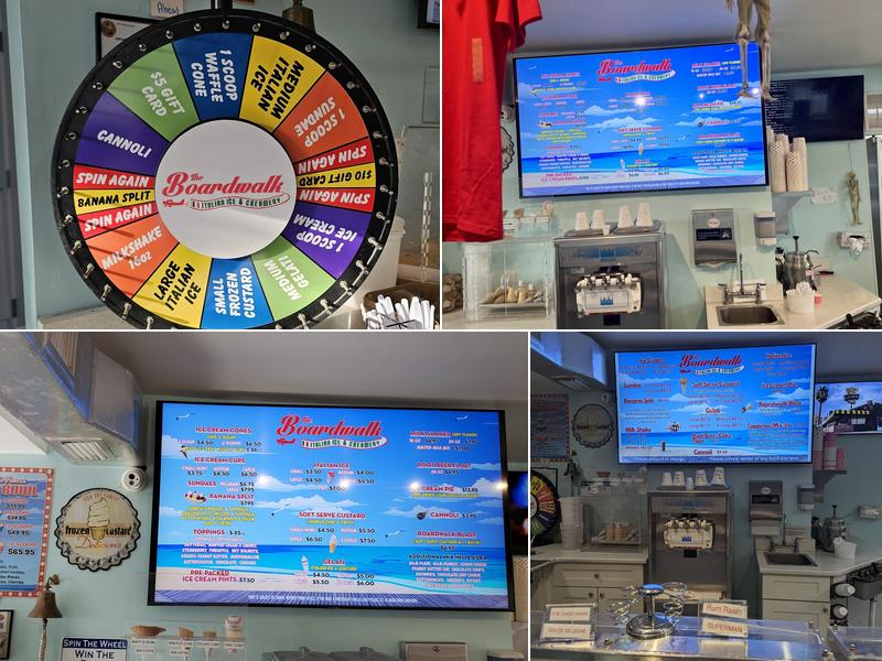 The Boardwalk Italian Ice & Creamery Menu