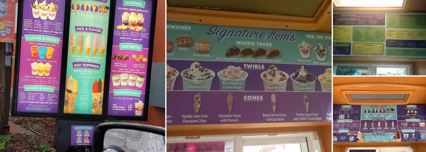 Twistee Treat Vine St. Menu