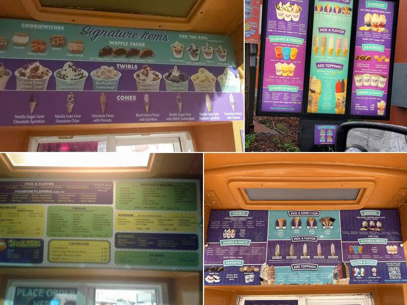 Twistee Treat Vine St. Menu