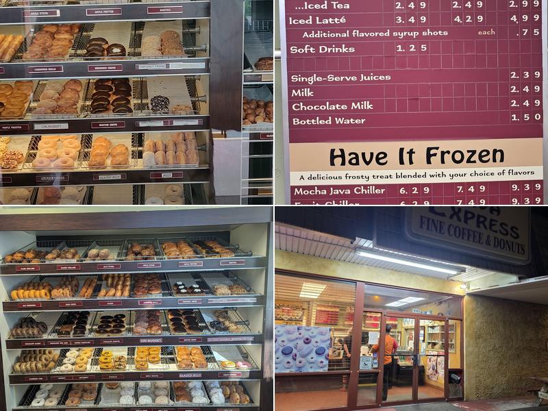 Java express fine coffee&donuts Menu