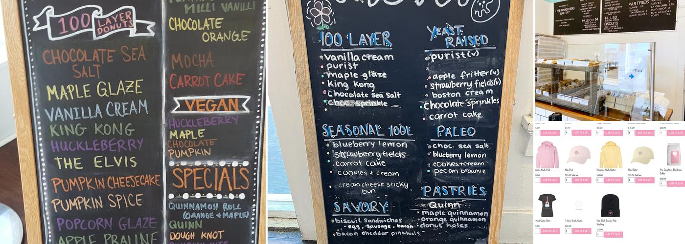Five Daughters Bakery | 12th South Menu