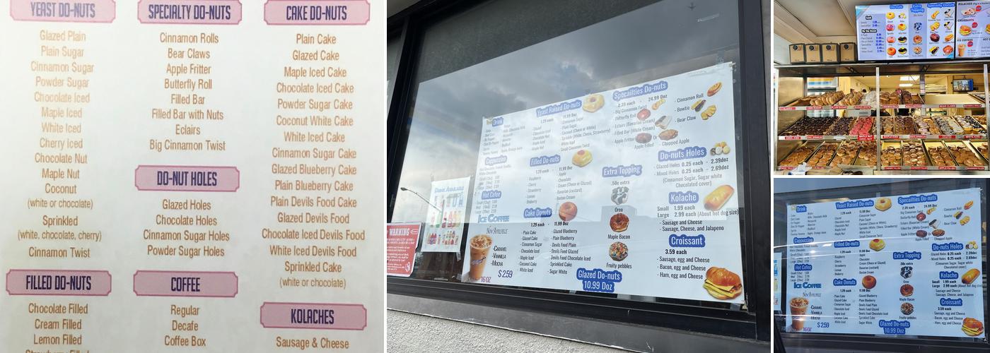 McGaugh's Donuts Menu