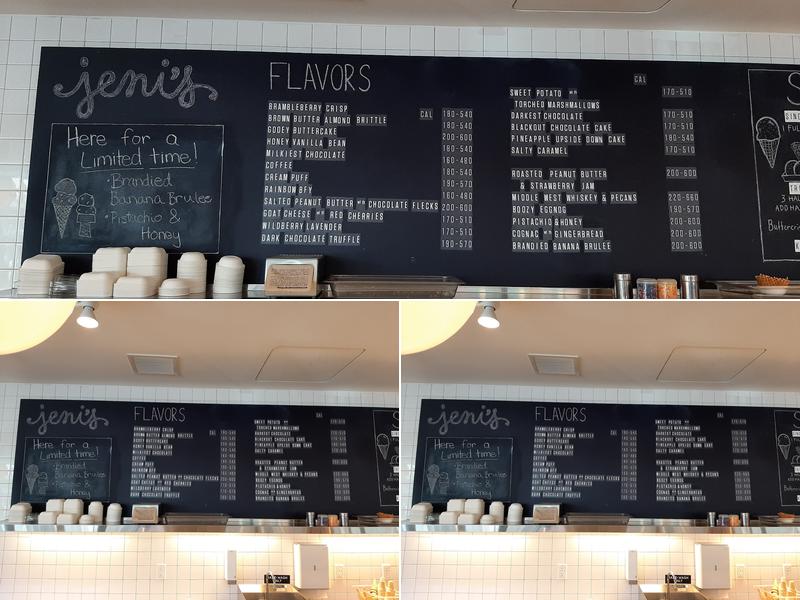 Jeni's Splendid Ice Creams Menu